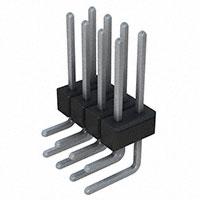 Sullins Connector Solutions - PTC04DGAN - CONN HEADER .100 DUAL R/A 8POS