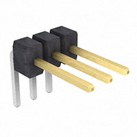 Sullins Connector Solutions - PZC03SGBN - CONN HEADER .100 SINGL R/A 3POS