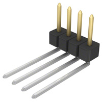 Sullins Connector Solutions - PBC04SBEN - CONN HEADER .100 SINGL R/A 4POS