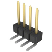 Sullins Connector Solutions - PBC04SGAN - CONN HEADER .100 SINGL R/A 4POS