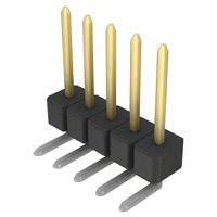 Sullins Connector Solutions - PBC05SGAN - CONN HEADER .100 SINGL R/A 5POS
