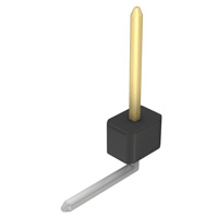 Sullins Connector Solutions - PBC01SGBN - CONN HEADER .100 SINGL R/A 1POS