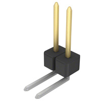 Sullins Connector Solutions - PBC02SGBN - CONN HEADER .100 SINGL R/A 2POS