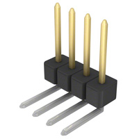 Sullins Connector Solutions - PBC04SGBN - CONN HEADER .100 SINGL R/A 4POS