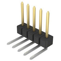 Sullins Connector Solutions - PBC05SGBN - CONN HEADER .100 SINGL R/A 5POS