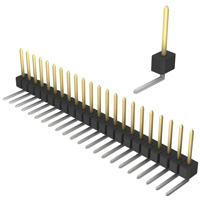 Sullins Connector Solutions - PBC22SGBN - CONN HEADER .100 SINGL R/A 22POS