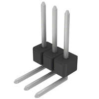 Sullins Connector Solutions - PEC03SGBN - CONN HEADER .100 SINGL R/A 3POS