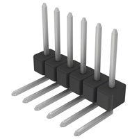 Sullins Connector Solutions - PEC06SGBN - CONN HEADER .100 SINGL R/A 6POS