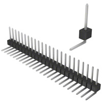 Sullins Connector Solutions - PEC24SGBN - CONN HEADER .100 SINGL R/A 24POS