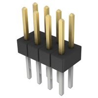 Sullins Connector Solutions - PBC04DABN - CONN HEADER .100 DUAL STR 8POS