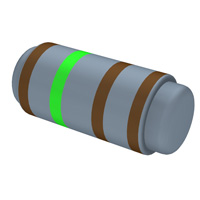 Yageo - MMF50SFRF150R - RES SMD 150 OHM 1% 1/2W MELF