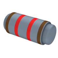 Yageo - MMF50SFRF1K2 - RES SMD 1.2K OHM 1% 1/2W MELF