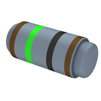 Yageo - MMP200FRF15R - RES SMD 15 OHM 1% 2W MELF