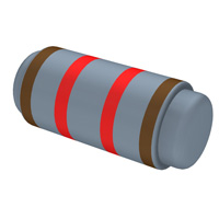 Yageo - MMP200FRF1K2 - RES SMD 1.2K OHM 1% 2W MELF