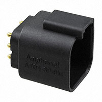 Amphenol Sine Systems Corp - AT04-6P-BM02 - AT RECEPTACLE, 6 PIN (GOLD) PCB,