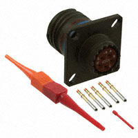 Amphenol Aerospace Operations - D38999/20WB5SN - CONN RCPT 5POS WALL MNT W/SCKT