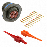 Amphenol Aerospace Operations - D38999/24WD19PN - CONN RCPT 19POS JAM NUT W/PINS