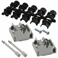 Amphenol Commercial Products - L17DTZK09KFMT - CONN BACKSHELL DB9 METAL PLATED