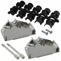 Amphenol Commercial Products - L17DTZK25KFMT - CONN BACKSHELL DB25 METAL PLATED