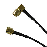 Amphenol RF Division - 135103-02-03.00 - SMA RA-SMA STRT PLG RG-174 3"