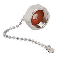 Amphenol RF Division - 431-10001 - 4.3-10 MALE CAP WITH CHAIN