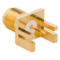 Amphenol RF Division - 901-10019B - CONN SMA JACK STR 50OHM EDGE MNT