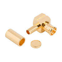 Amphenol RF Division - 919-136P-71AX - CONN MCX PLUG R/A 75 OHM SOLDER