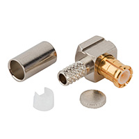 Amphenol RF Division - 919-387P-51A - CONN MCX PLUG R/A 50 OHM CRIMP