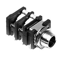 Amphenol Sine Systems Corp - ACJS-MHOM - CONN JACK STEREO 1/4" R/A