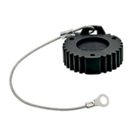 Amphenol Sine Systems Corp - AHDC169-TMOBDBK - CONN RCPT CAP 9POS LANYARD BLACK