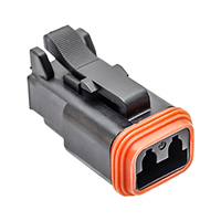 Amphenol Sine Systems Corp - AT06-2S-BLK - CONN PLUG 2POS 14-20AWG SIZE 16