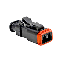 Amphenol Sine Systems Corp - AT06-2S-SR02BLK - CONN PLUG 2POS STRAIN RELIEF