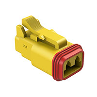 Amphenol Sine Systems Corp - AT06-2S-YEL - CONN PLUG 2POS WHITE YELLOW