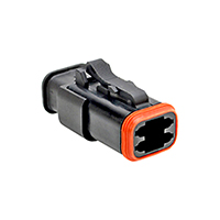 Amphenol Sine Systems Corp - AT06-4S-SR01BLK - CONN PLUG 4POS STRAIN RELIEF