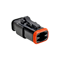 Amphenol Sine Systems Corp - AT06-4S-SR02BLK - CONN PLUG 4POS STRAIN RELIEF