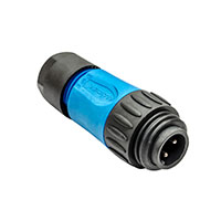 Amphenol Sine Systems Corp - C016 20H003 100 10 - CONN MALE PLUG 3+PE SILVER BLUE