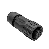 Amphenol Sine Systems Corp - C016 30D006 210 12 - CONN FEMALE PLUG 6+PE GOLD BLACK