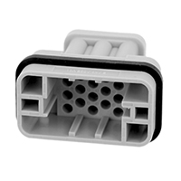 Amphenol Sine Systems Corp - C146 10A017 500 12 - INSERT MALE 17POS+1GND CRIMP