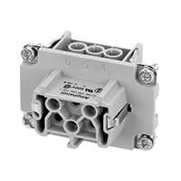 Amphenol Sine Systems Corp - C146 10B006 002 1 - INSERT FEMALE 6POS+1GND SCREW