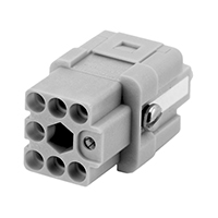 Amphenol Sine Systems Corp - C146 10B007 500 12 - INSERT FEMALE 7POS+1GND CRIMP