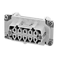 Amphenol Sine Systems Corp - C146 10B010 000 1 - INSERT FEMALE 10POS+1GND CRIMP