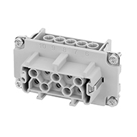 Amphenol Sine Systems Corp - C146 10B010 102 1 - INSERT FEMALE 10POS+1GND SCREW