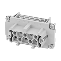 Amphenol Sine Systems Corp - C146 10B010 400 1 - INSERT FEMALE 10POS+1GND SCREW