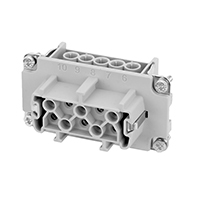 Amphenol Sine Systems Corp - C146 10B010 810 1 - INSERT FEMALE 10POS+1GND SCREW