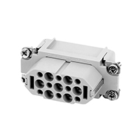 Amphenol Sine Systems Corp - C146 10B015 500 2 - INSERT FEMALE 15POS+1GND CRIMP