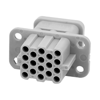 Amphenol Sine Systems Corp - C146 10B017 500 12 - INSERT FEMALE 17POS+1GND CRIMP