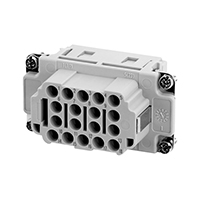 Amphenol Sine Systems Corp - C146 10B018 500 10 - INSERT FEMALE 18POS+1GND CRIMP