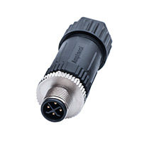 Amphenol LTW - M12S-04BMMB-SL7002 - CONN PLUG MALE 4POS GOLD SCREW