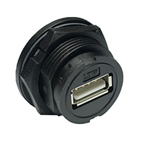 Amphenol LTW - UA-20PMFP-LC7001 - CONN RCPT USB2.0 TYPEA 4POS