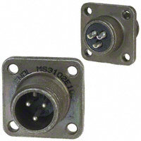 Amphenol Industrial Operations - MS3102E10SL-3P - CONN RECEPT 3POS BOX MNT W/PINS